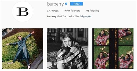 burberry instagram followers|Burberry Instagram stories.